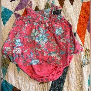 Janie and Jack Floral Romper Dress